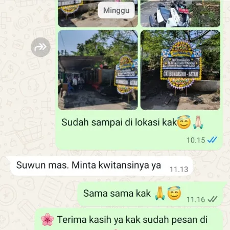 Pengiriman Papan Bunga Duka Gereja Tiberias