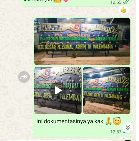 Pengiriman Papan Bunga Duka Gereja Tiberias
