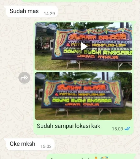 Pengiriman Papan Bunga Gereja Tiberias