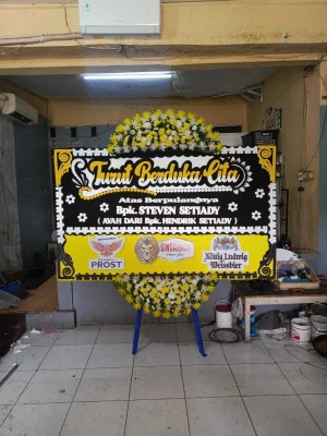 Papan Bunga di Gereja Tiberias