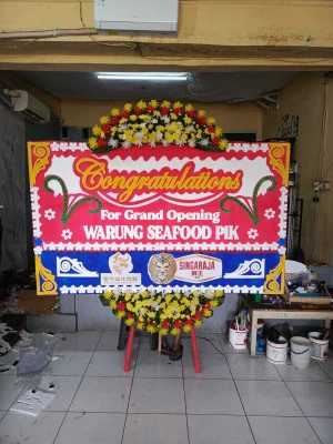 Papan Bunga di Gereja Tiberias