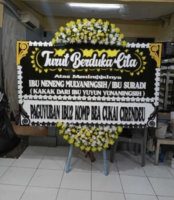 Papan Bunga di Gereja Tiberias