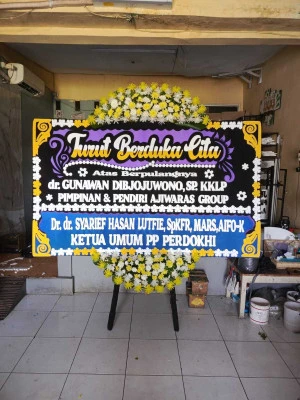 Papan Bunga di Gereja Tiberias